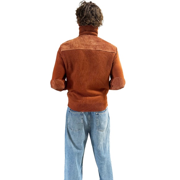 Vintage 1960’s Suede Sweater Jacket Authentic Gimbels - Picture 5 of 8